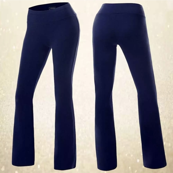 Pants - Women's Navy Boot Leg Leggings XL